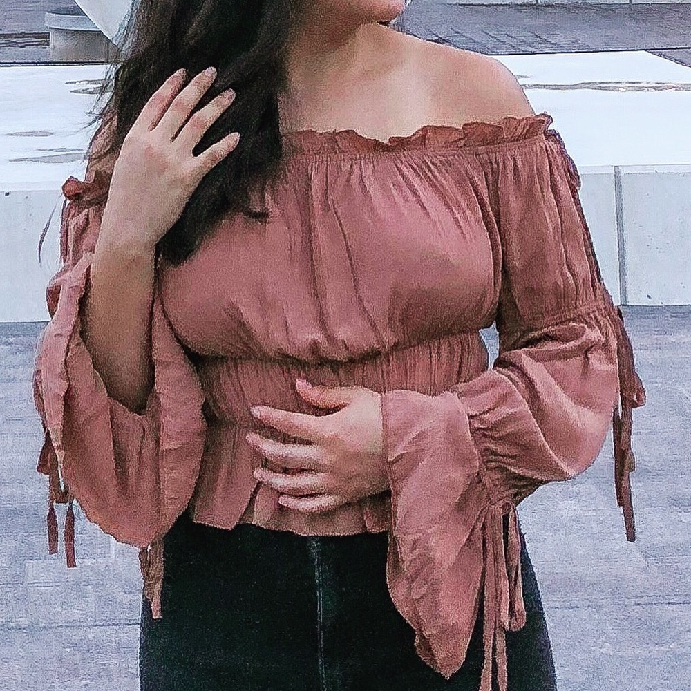 Off the shoulder BOHO top
